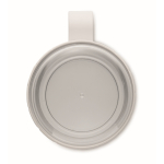 Taza para llevar de desayuno con 2 compartimientos separados 450ml color blanco octava vista