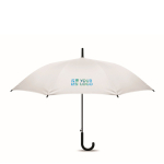 Paraguas antiviento de apertura automática y cierre manual Ø103 color blanco vista de impresión
