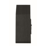 Alarma en forma de casa de pájaro con pantalla LED blanca color negro cuarta vista