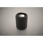 Pequeño altavoz inalámbrico de tejido RPET de 3hs de reproducción color negro vista fotografía segunda vista