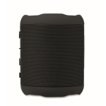 Pequeño altavoz inalámbrico de tejido RPET de 3hs de reproducción color negro sexta vista