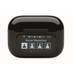 Auriculares inalámbricos con estuche de pantalla táctil color negro septima vista