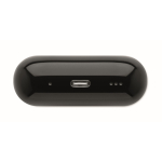 Auriculares inalámbricos con estuche de pantalla táctil color negro