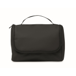 Neceser organizador de un compartimiento con gancho para colgar color negro sexta vista