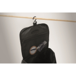 Neceser organizador de un compartimiento con gancho para colgar color negro vista fotografía sexta vista