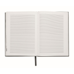 Libreta con agenda perpetuo de vista diaria con marca página a juego A5 color negro septima vista