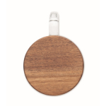 Taza grande de cristal estriado con tapa de madera y asa 450ml color transparente septima vista