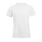 Camiseta promocional unisex de materiales reciclados de cuello redondo color blanco novena vista