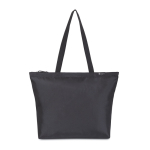 Bolsa tote en RPET con bolsillo interior para botella de agua color negro