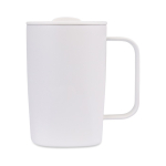Taza térmica de acero inoxidable reciclado para café o té 450ml color blanco