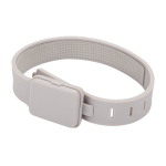 Luz de circulación LED recargable en plástico reciclado 400 mAh color gris