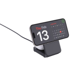 Cargador magnético inalámbrico 3 en 1 en plástico reciclado 15W color negro cuarta vista