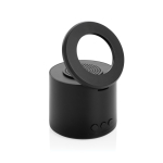 Altavoz inalámbrico ABS reciclado con soporte móvil y subwoofer 3W color negro