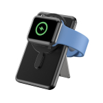 Powerbank 5 en 1 ecológica con cables de carga y soporte 5.000 mAh color negro novena vista