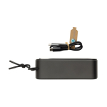 Altavoz BT 5.3 en aluminio reciclado con graves potentes 10W Swiss Peak color gris sexta vista