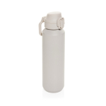 Botella sport en acero reciclado con tapa bloqueable antigoteo 600 ml color beige