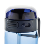 Botella deportiva en RPET con tapa antigoteo y pajita 800 ml color azul marino sexta vista