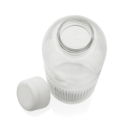 Botella de RPET con agarre y diseño ondulado con asa 750 ml color blanco quinta vista