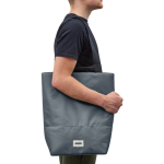 Bolsa térmica impermeable con compartimento dividido Black+Blum 16L color gris quinta vista