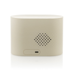 Reloj despertador eco con luz gradual y paisajes sonoros relajantes color beige sexta vista