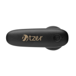 Pistola de masaje portátil plástico eco para liberar el estrés color negro vista con logo