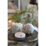 Humidificador recargable de plástico reciclado con autonomía de 6H color beige vista de ambiente 3