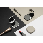 Espejo en plástico reciclado con doble vista estándar y aumento color negro vista de ambiente 2