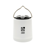 Lámpara portátil en plástico eco con tres modos de iluminación LED color blanco vista de impresión