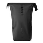 Mochila urbana impermeable con fijación a bicicleta y antirrobo 16” color negro tercera vista