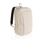Mochila ultradelgada en RPET con diseño expandible 15.6” color beige