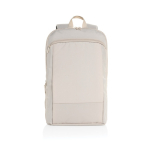 Mochila ultradelgada en RPET con diseño expandible 15.6” color beige tercera vista