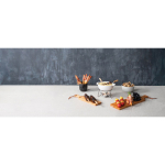 Fondue de queso de cerámica con calentamiento por velas 750 ml Boska color blanco