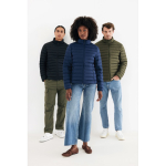 Chaqueta acolchada de poliéster reciclado hombre casual fit 70 g/m2 IQONIQ Maiko color negro