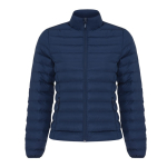 Chaqueta acolchada de poliéster reciclado mujer casual fit 70 g/m2 IQONIQ Maiko color azul marino