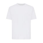 Camiseta de algodón reciclado unisex modern fit 220 g/m2 IQONIQ Nikko color blanco