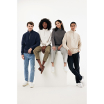 Jersey de media cremallera algodón reciclado modern fit 300 g/m2 Iqoniq Elgon color azul marino