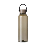 Botella RPET de diseño minimalista con tapa de acero y asa 550ml color marfil