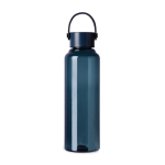 Botella RPET de diseño minimalista con tapa de acero y asa 550ml color azul marino