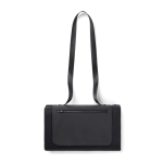 Manta de pícnic en poliéster reciclado con forro polar impermeable color negro