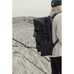 Cojín portátil reciclado con cierre a presión y diseño plegable color negro vista de ambiente 3