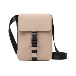 Bandolera urbana reciclada con diseño ligero y acceso lateral color marfil