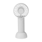 Ventilador de mano eléctrico de 3 velocidades con base extraible color blanco primera vista