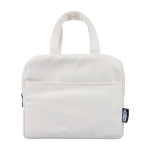 Bolsa térmica de polialgodón reciclado con interior de aluminio color beige primera vista