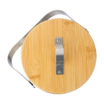 Cubitera de acero inoxidable de doble pared con tapa de bambú quinta vista