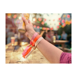 Pulsera de colores para eventos de RPET con cierre de bambú sexta vista