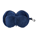 Set de viaje con almohada y antifaz de algodón y poliéster suave tercera vista