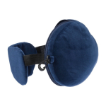 Set de viaje con almohada y antifaz de algodón y poliéster suave sexta vista