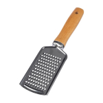 Rallador de acero inoxidable con mango de madera para personalizar primera vista