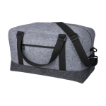 Bolsa de deporte de fieltro RPET con pequeño compartimiento delante primera vista