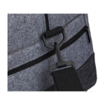 Bolsa de deporte de fieltro RPET con pequeño compartimiento delante undécima vista